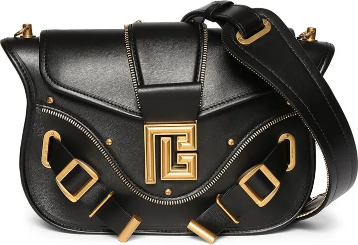Blaze Box leather shoulder bag