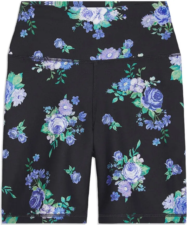 Womens Floral Fitness Bike Short