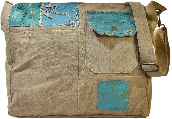 Recycled Military Tent Crossbody Bag
