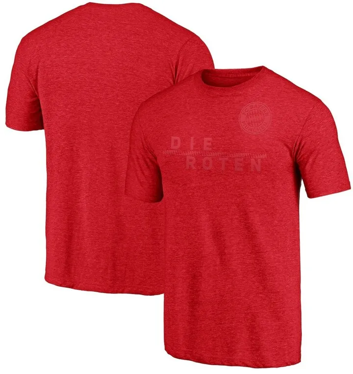 Men's Fanatics Heather Red Bayern Munich The Reds Tri-Blend T-shirt