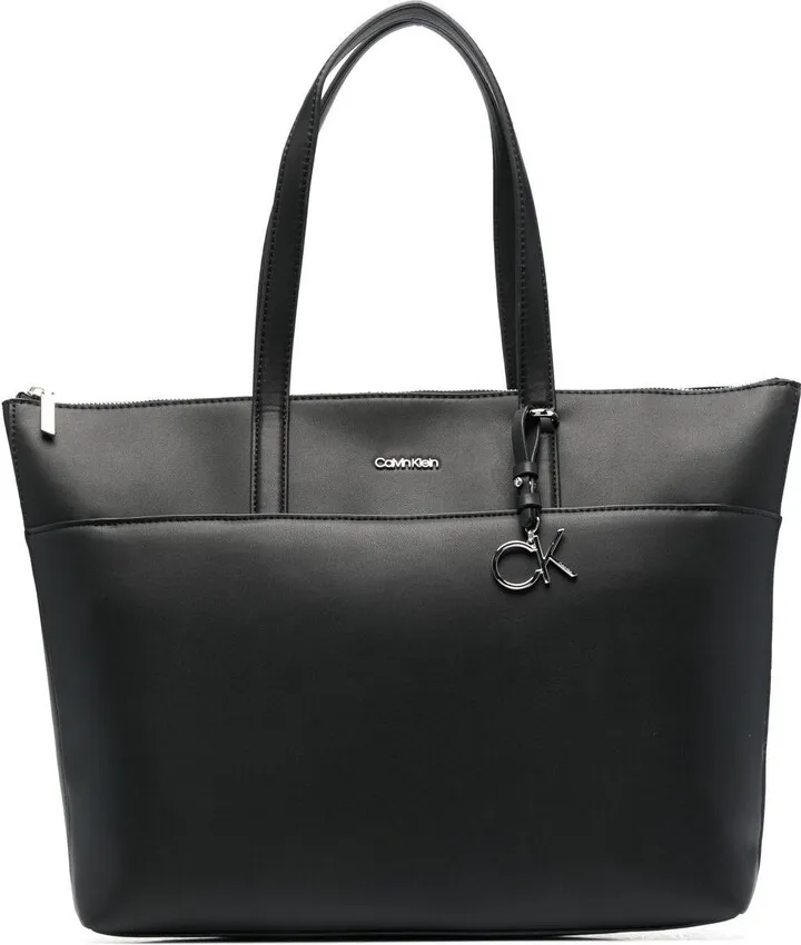 Logo-Charm Tote Bag