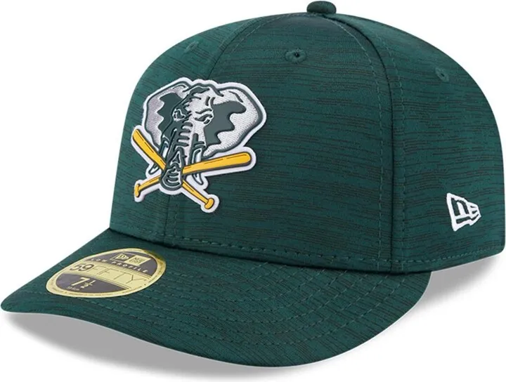 Men's New Era Green Oakland Athletics 2023 Clubhouse Low Profile 59FIFTY Fitted Hat