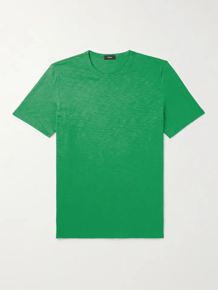 Slub Cotton-Jersey T-Shirt