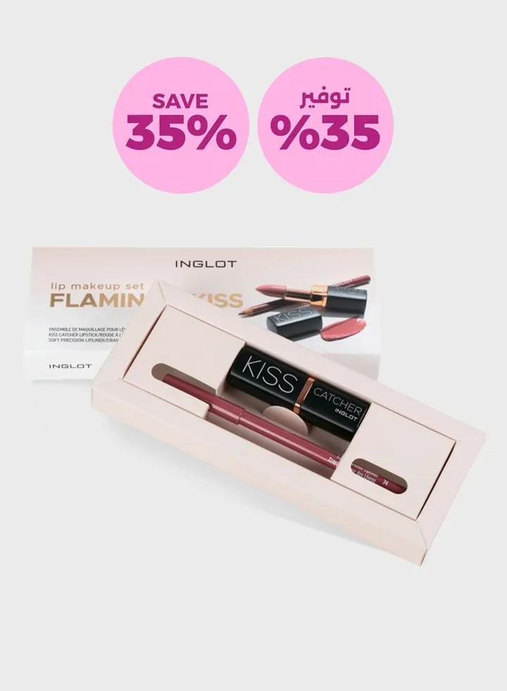 Kiss Catcher Lip Kit - Flamingo Kiss 35% Savings