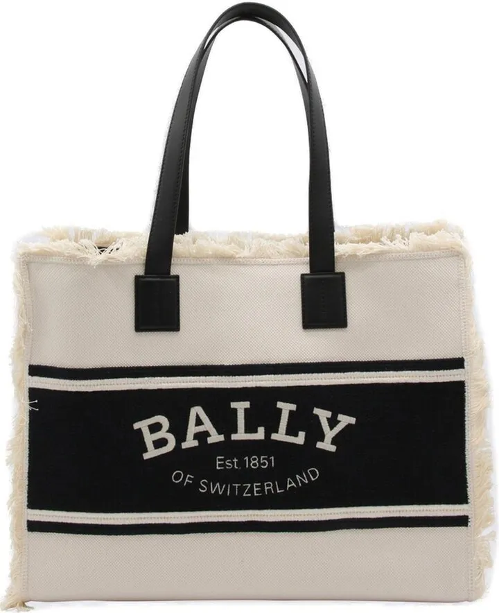 Two-toned Fringed Tote Bag