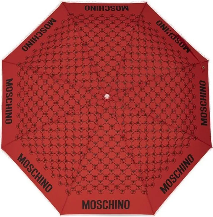 Moschino Logo Printed Folded Umbrella