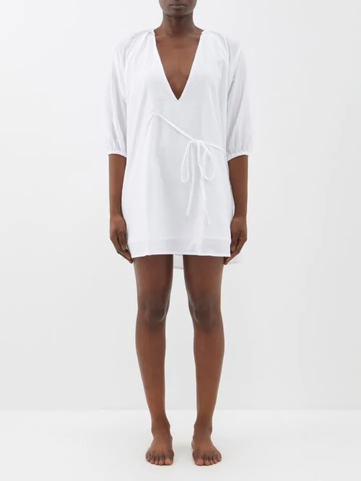 The Double V-neck Cotton Nightdress