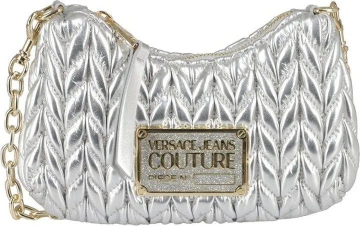 Versace Jeans Couture Embossed-Finish Chain-Linked Crossbody Bag