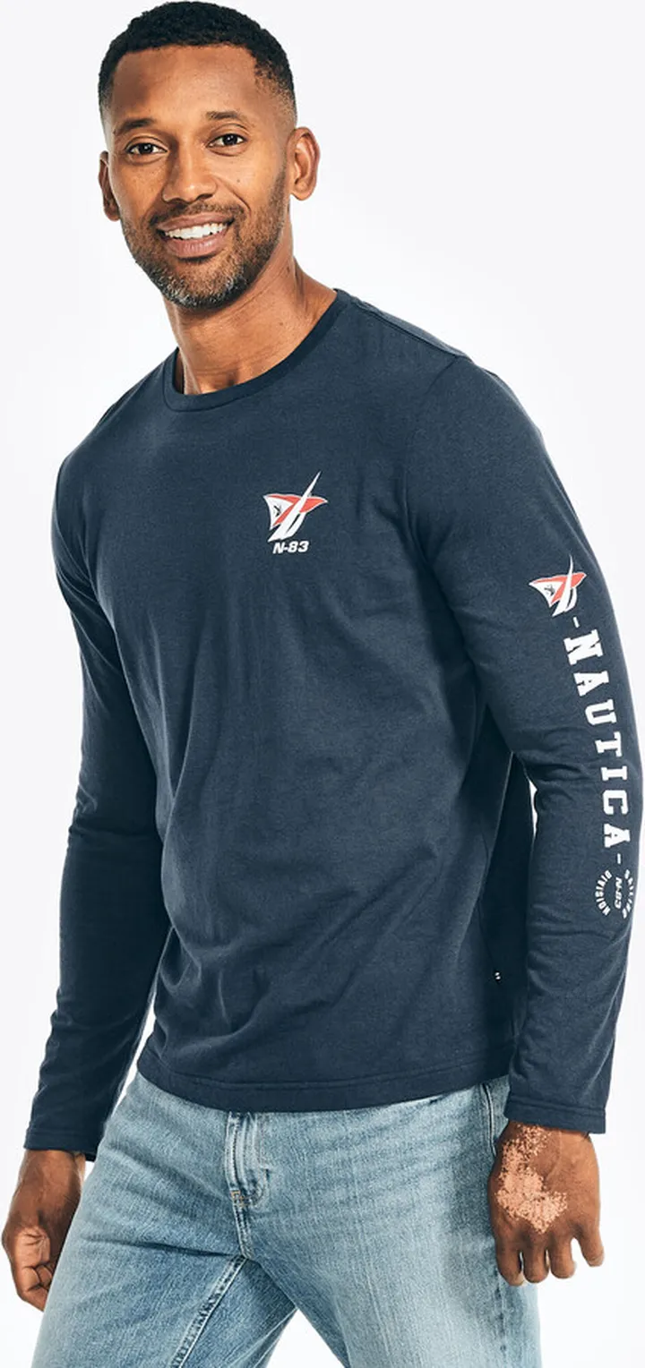Sustainably Crafted Long-Sleeve Graphic T-Shirt