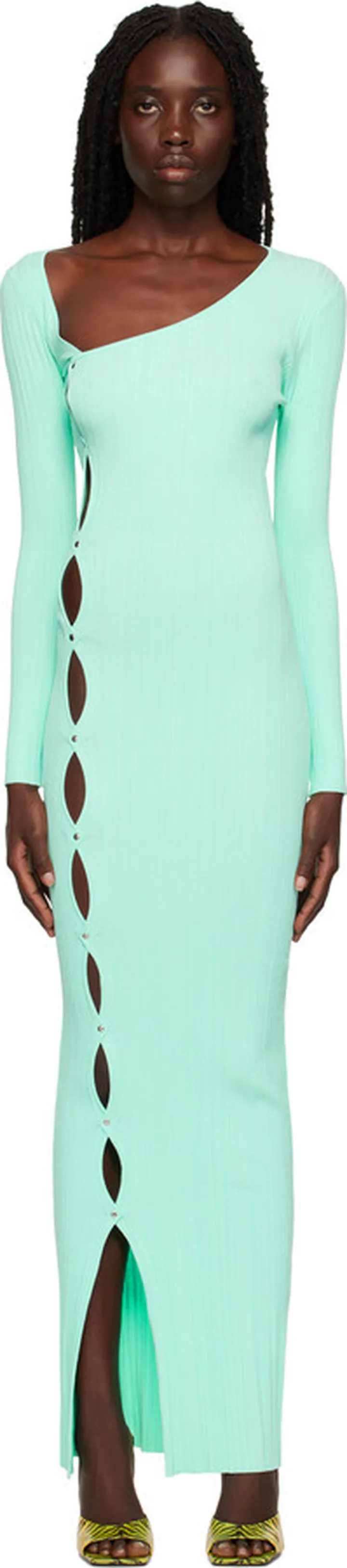 Paris Georgia SSENSE Exclusive Blue Lola Midi Dress