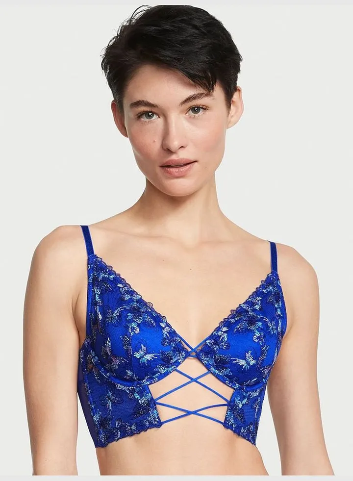 Butterfly Embroidery Corset Top