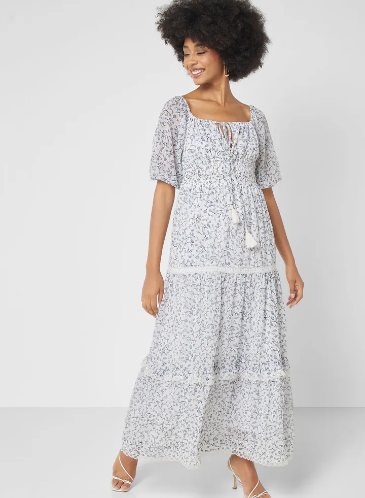 Ditsy Printed Dress