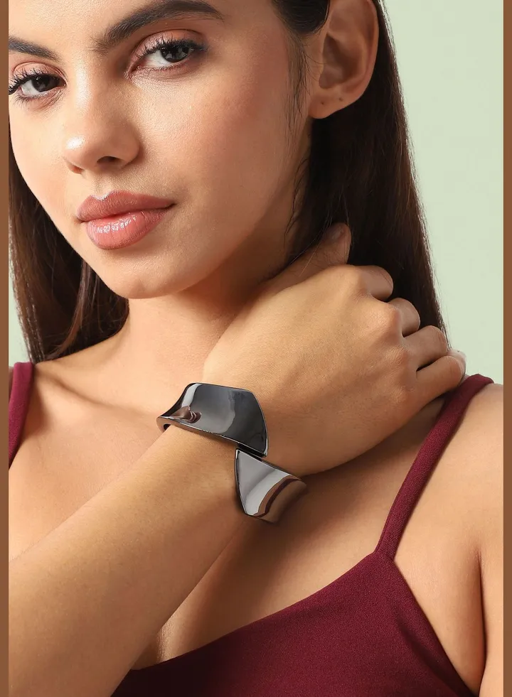 Silver Plated Designer Party Wear Bracelet For Women