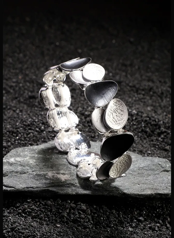 Silver Plated Designer Party Wear Bracelet For Women