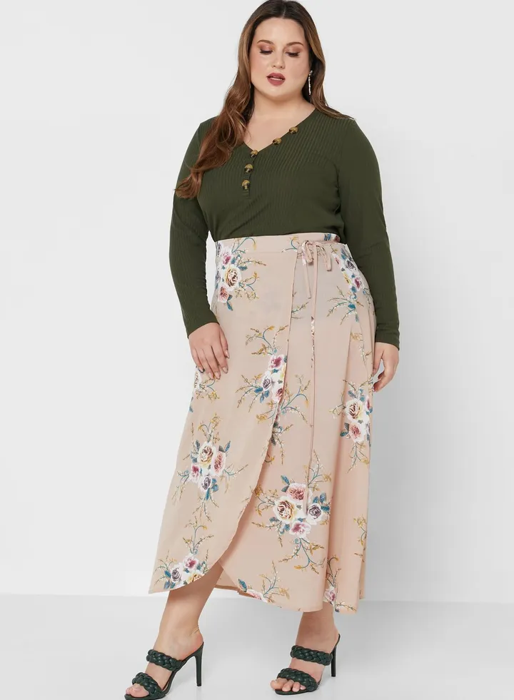 Asymmetric Hem Skirt