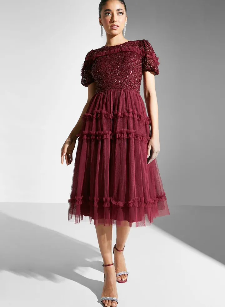 Sequin Detail Dress
