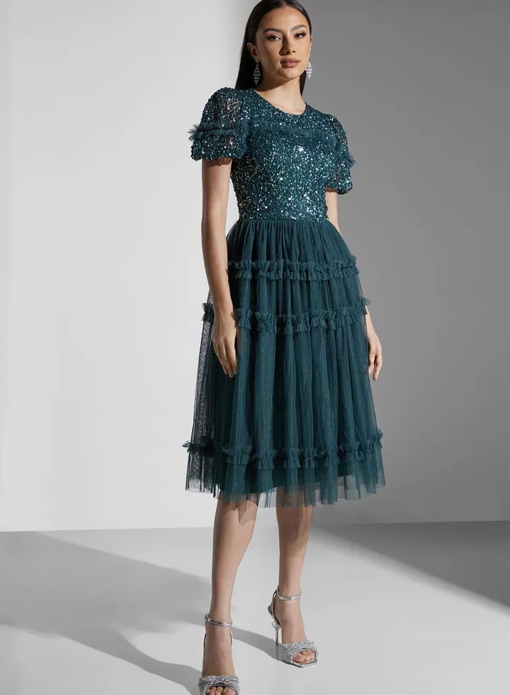 Sequin Detail Dress