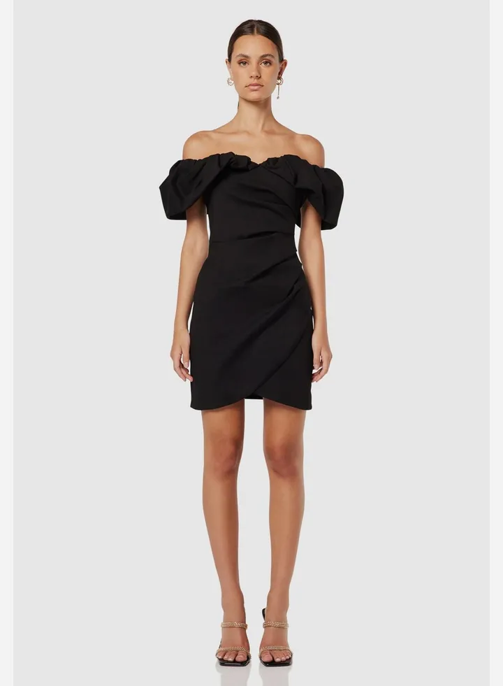 Bardot Ruched Bodycon Dress