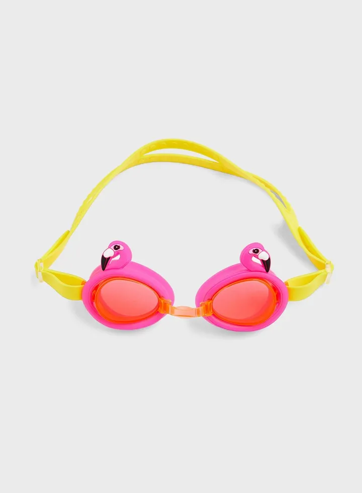 Kids Appliqued Swimming Goggles