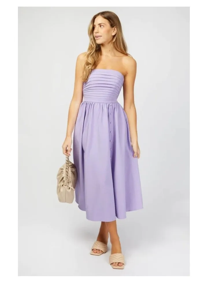 Little Mistress Lilac Bandeau Midi