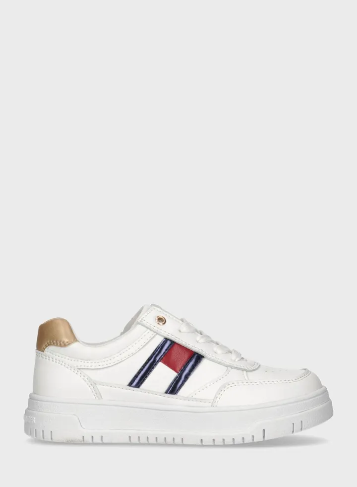 Kids Low Top Lace Up Sneakers