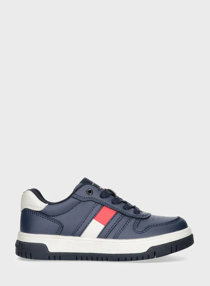 Kids Low Top Lace Up Sneakers