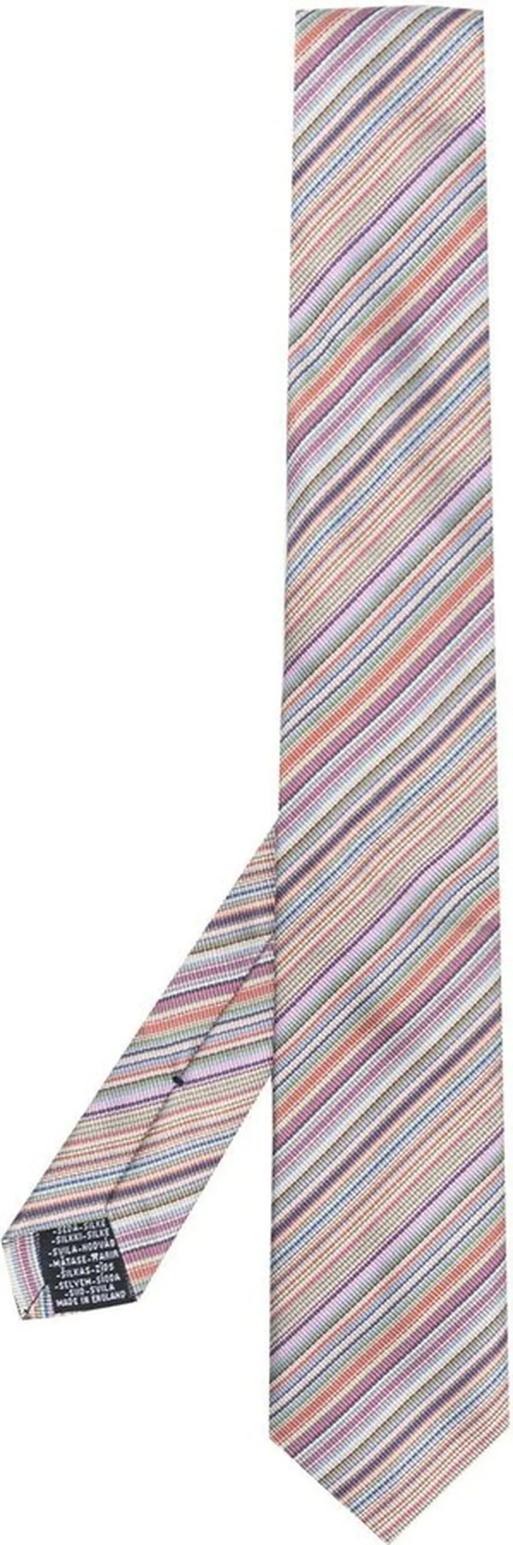 Vertical-Stripe Silk Tie