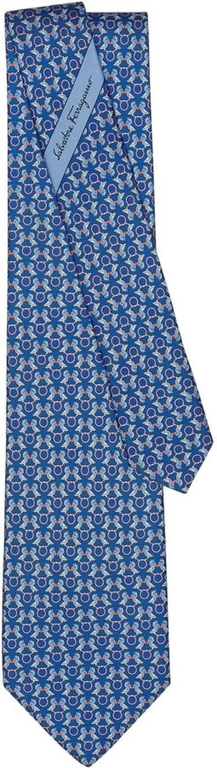 Parrot-Print Silk Tie