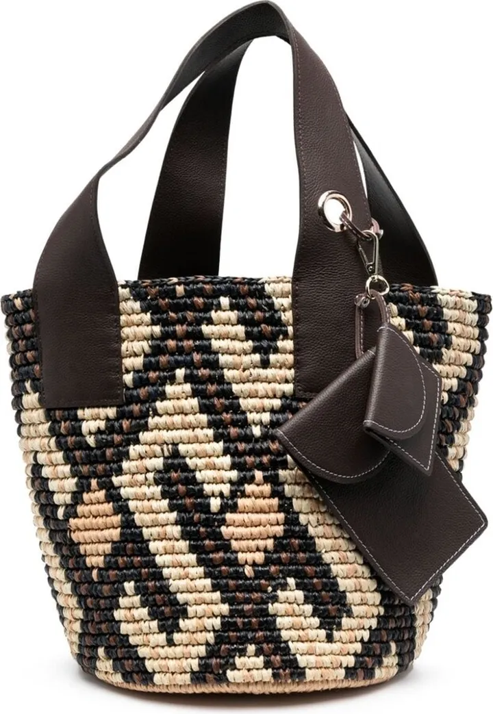 Wicker-Woven Design Tote Bag