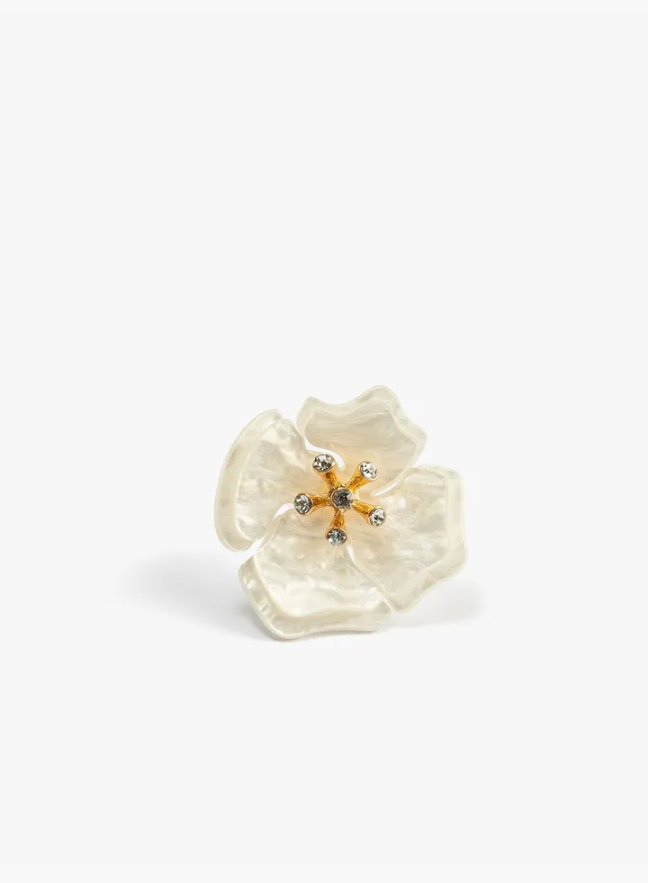 Ring Flower Shape Epoxy