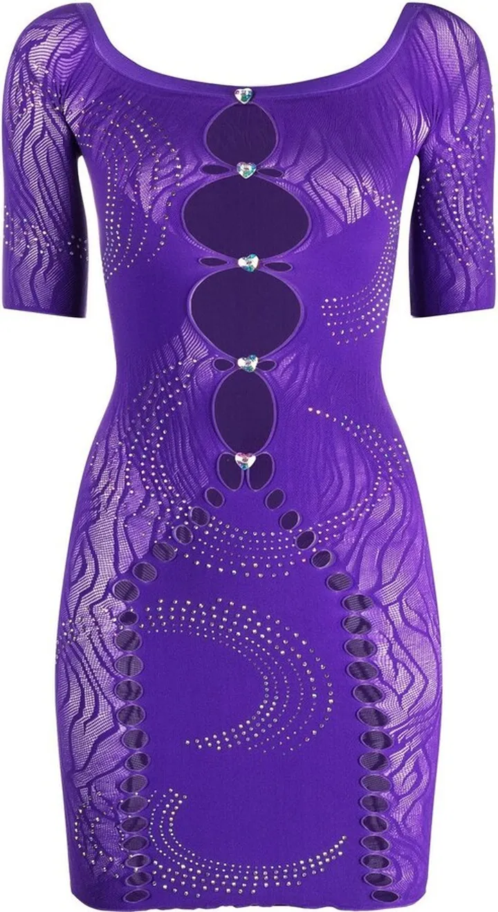 Alice rhinestone-embellished mini dresss