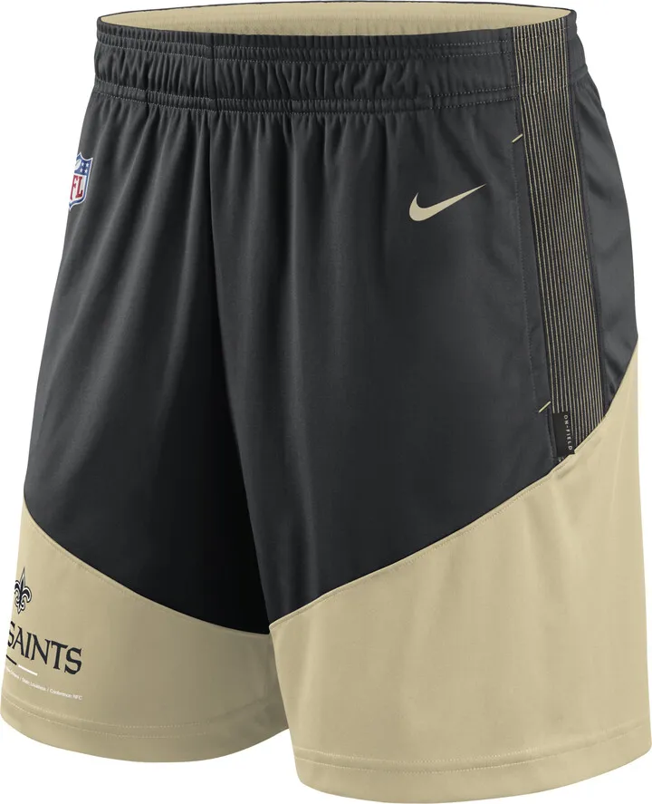 Nike Men's Dri-FIT Primary Lockup (NFL New Orleans Saints) Shorts in Black
