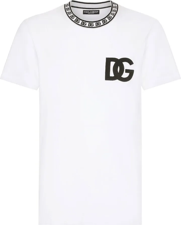 White DG Print T-Shirt