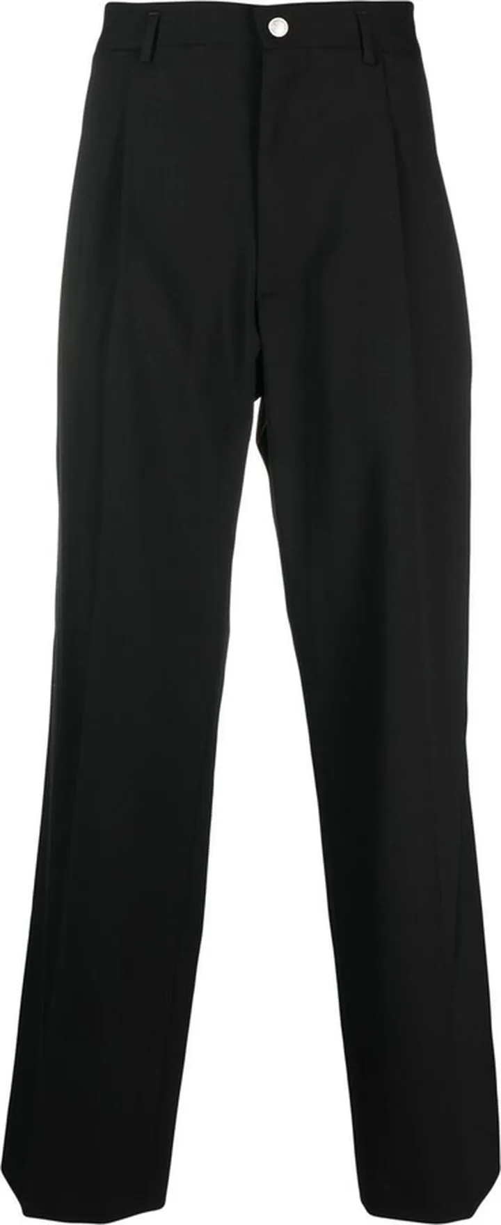 Darted Straight-Leg Trousers