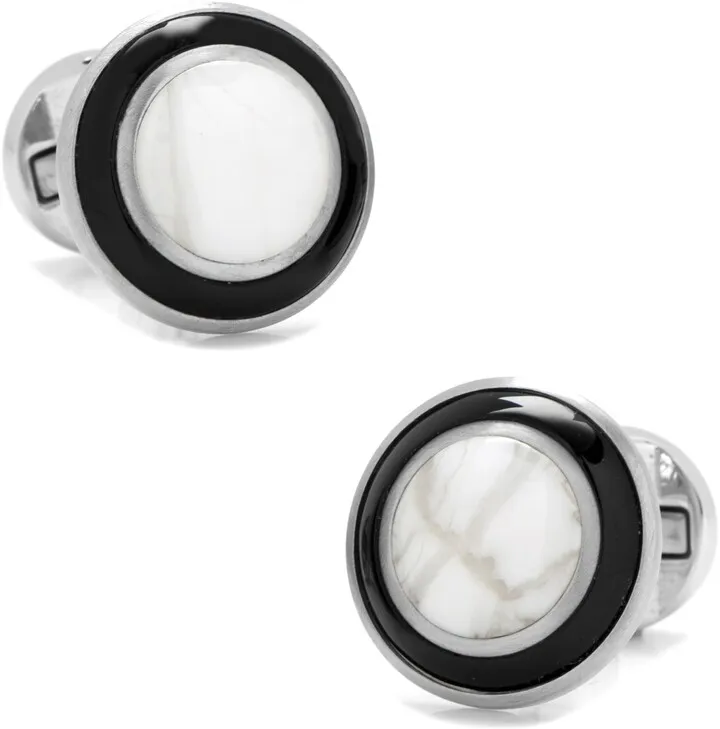 Jade & Onyx Cuff Links