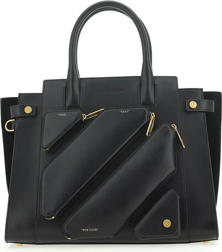 Off-White Logo Detailed Top Handle Tote Bag