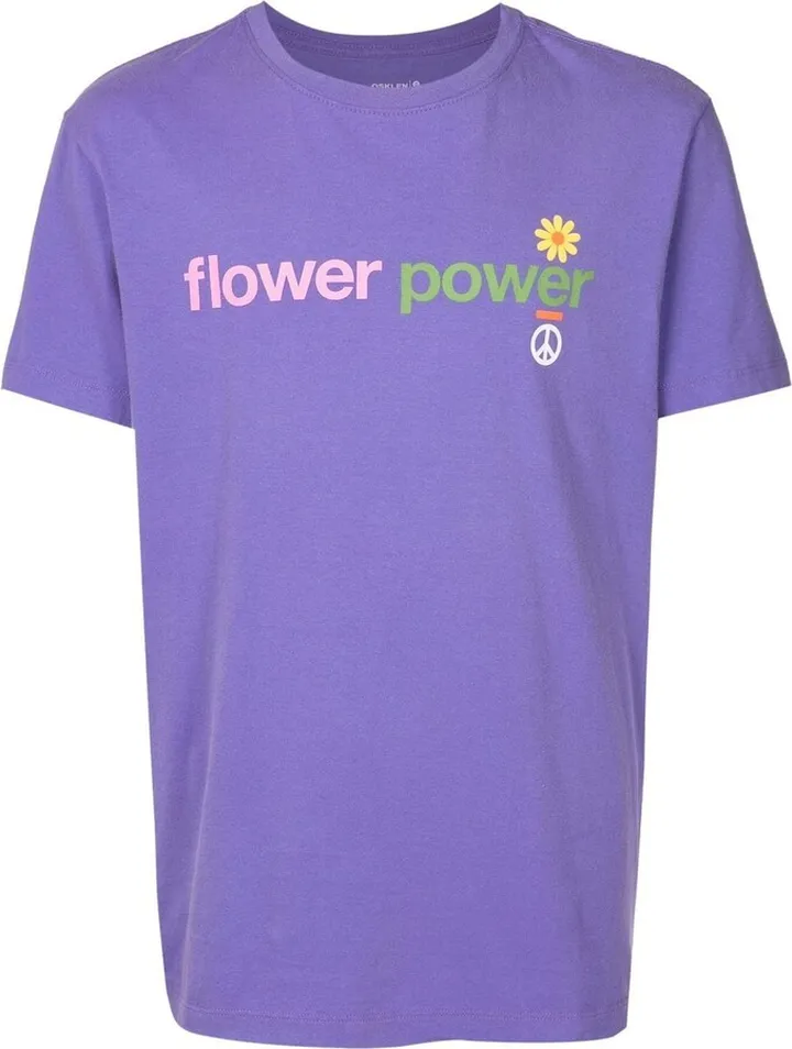 slogan-print short-sleeve T-shirt