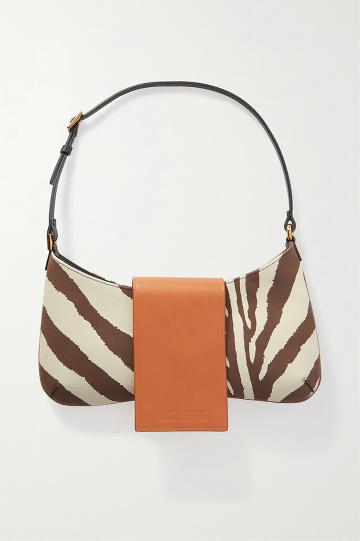 Jacquemus - Le Bisou Zebra-print Leather Shoulder Bag - Animal print