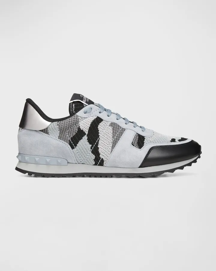 Men's Camouflage Nylon Low-Top Sneakers