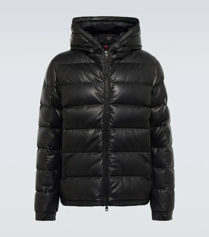 Gebroulaz down leather jacket
