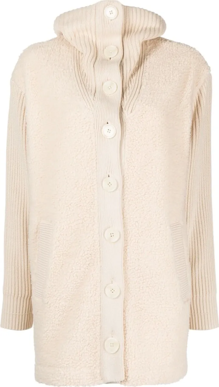Elliot faux-shearling panelled jacket