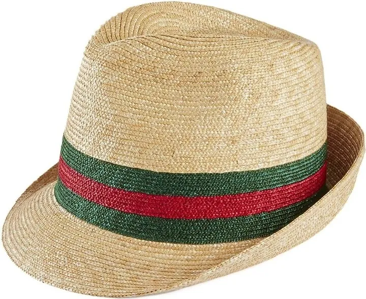 Woven Straw Fedora Hat