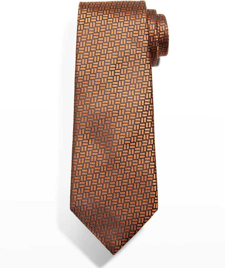 Men's Parquet Silk Tie