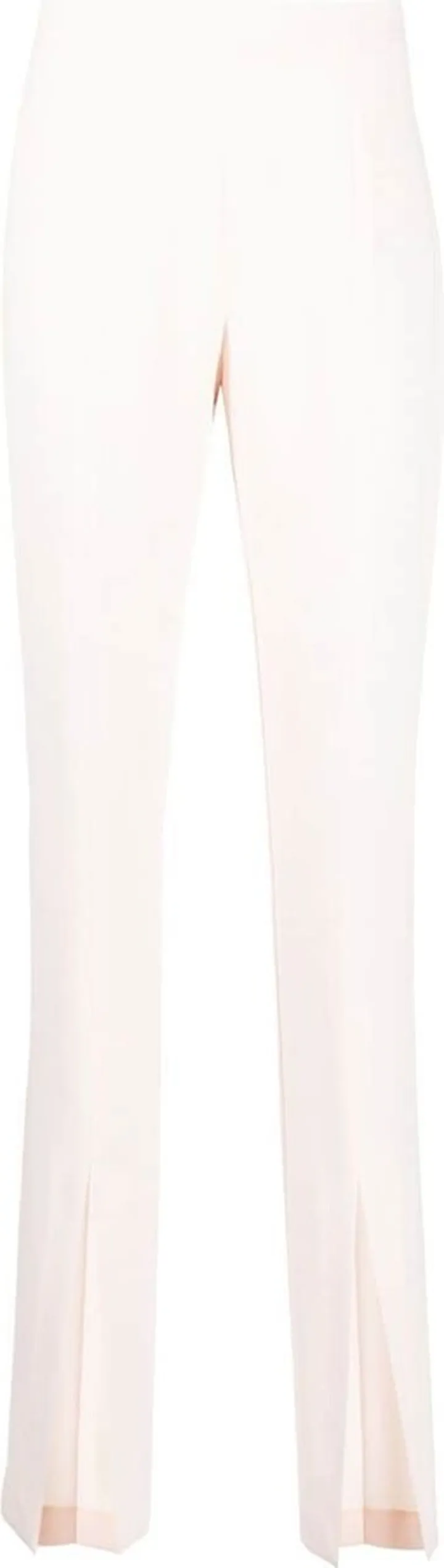 Front-Slit Straight-Leg Trousers