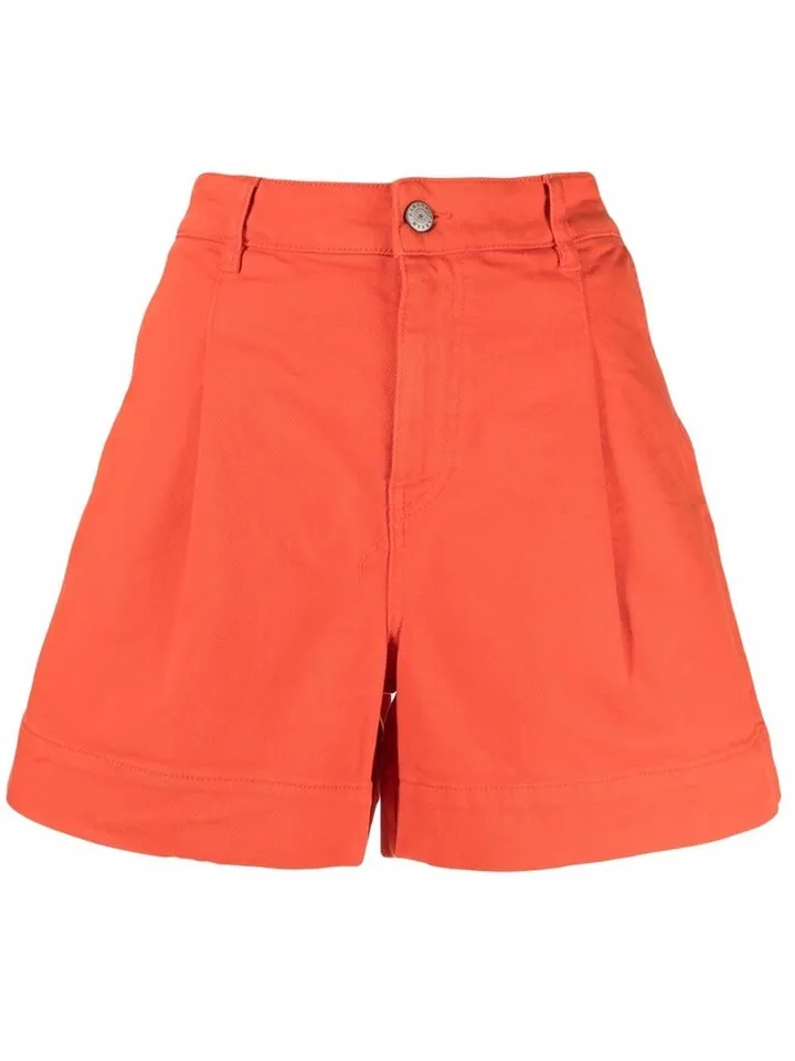 Carabre pleat-detail shorts