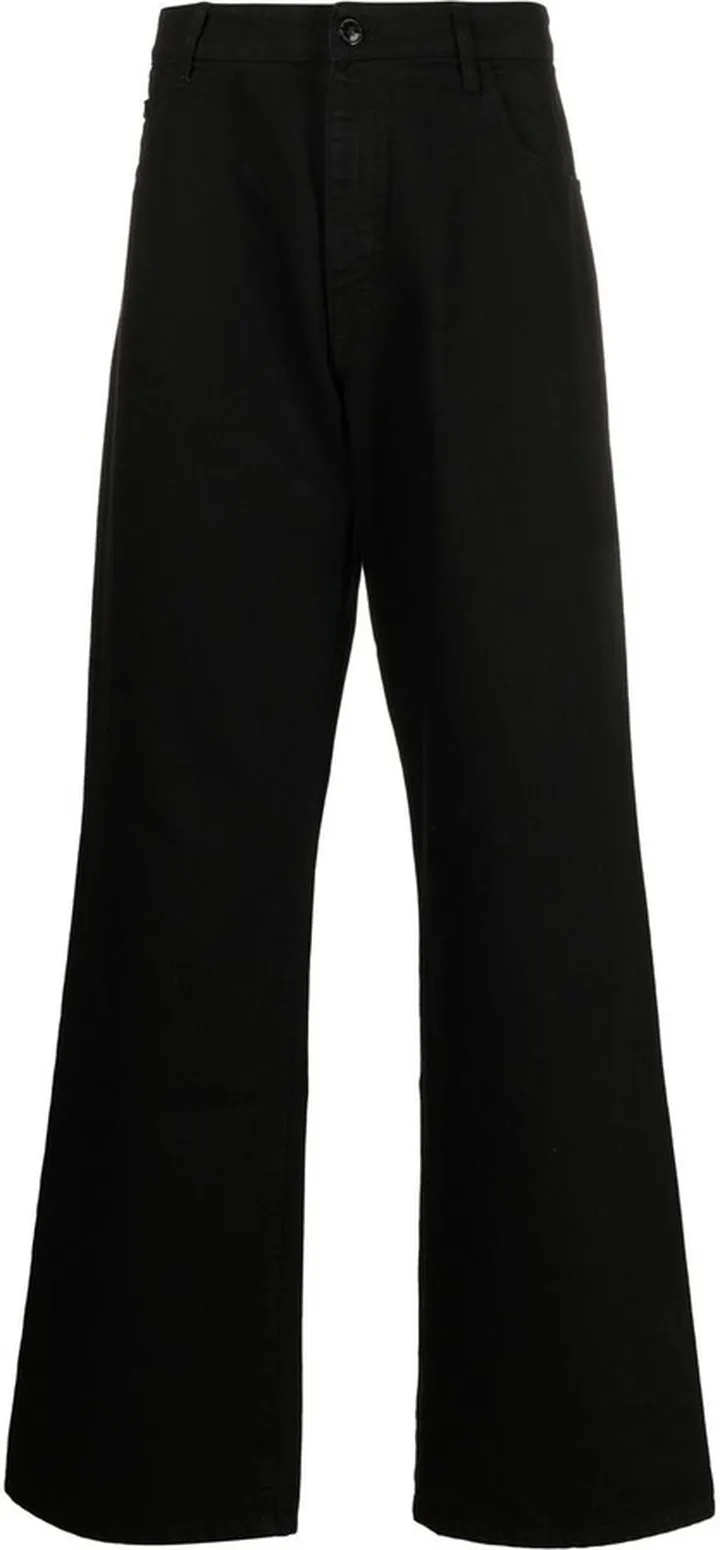 Logo-Patch Wide-Leg Jeans
