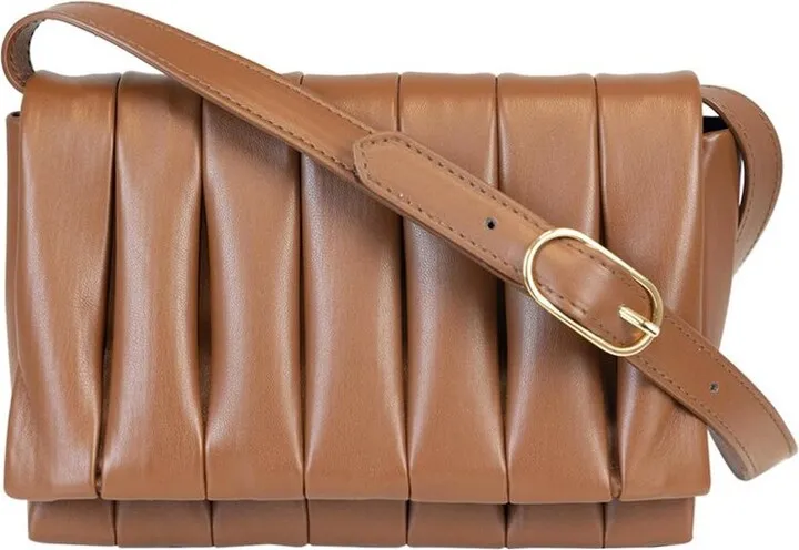 Themoirè Quilted Folderover Top Shoulder Bag