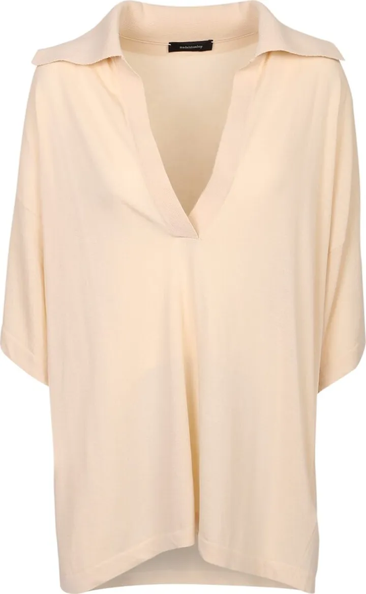 Plunging V-neck Polo