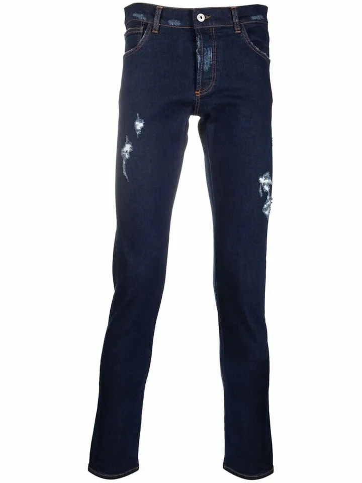 Mid-Rise Skinny Trousers