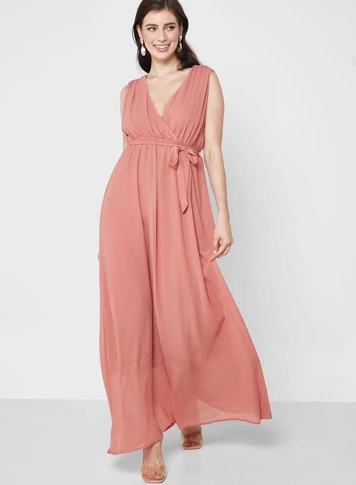 Tie Detail Wrap Dress